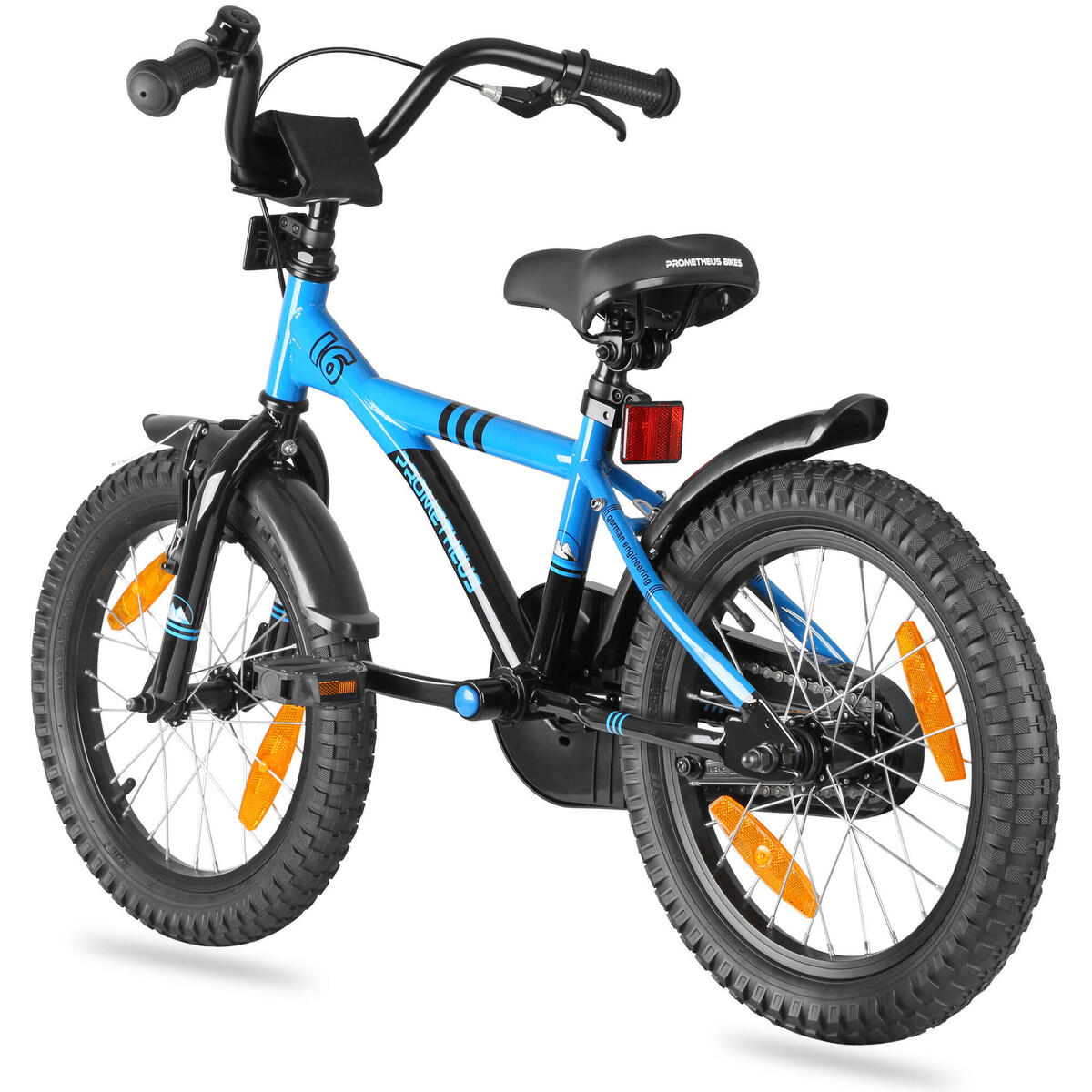 Vélo 16" enfant 4-6 ans avec roues stabilisateurs et rétropédalage