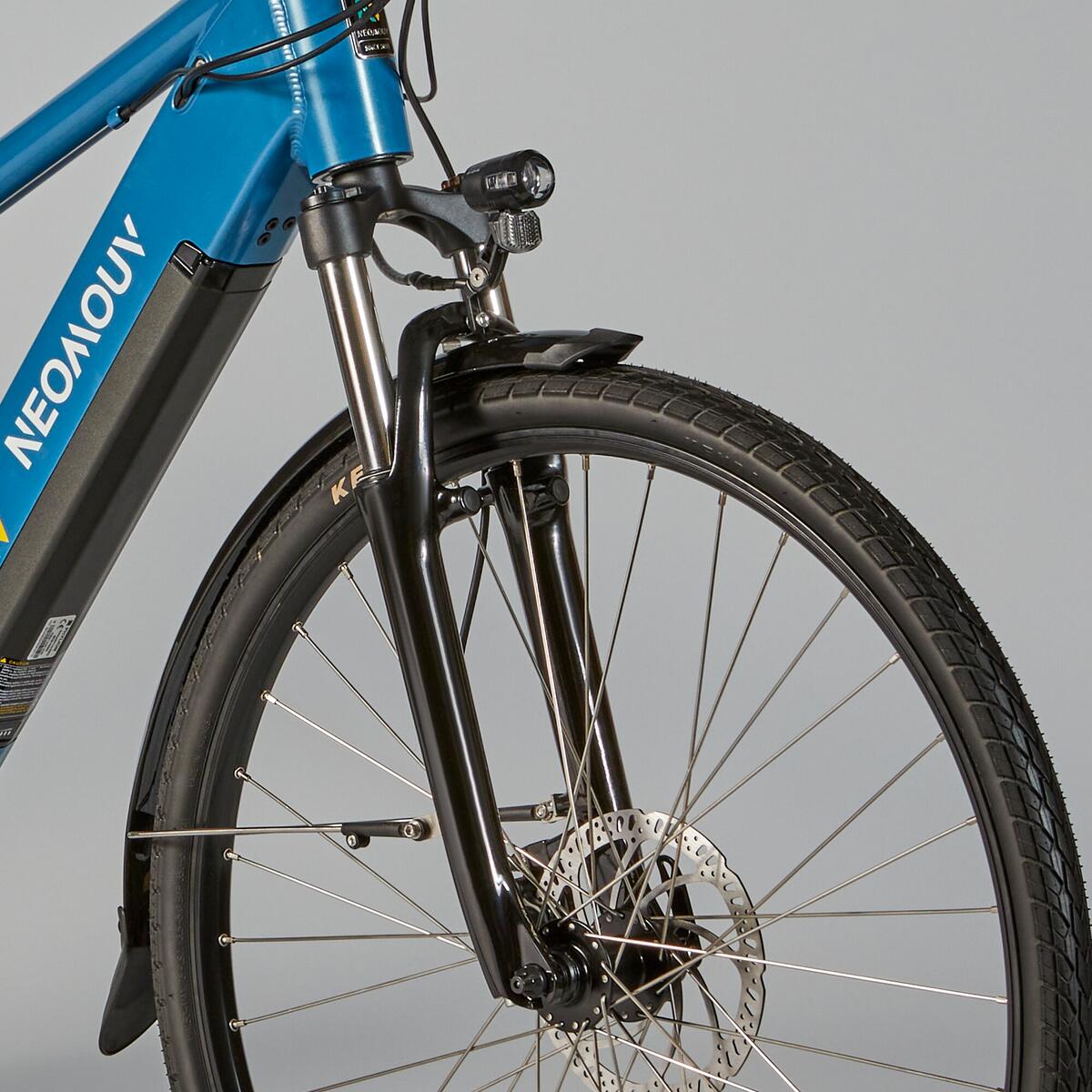 Vélo tout chemin électrique NEOMOUV RAIPON High Frame Bleu Métallisé