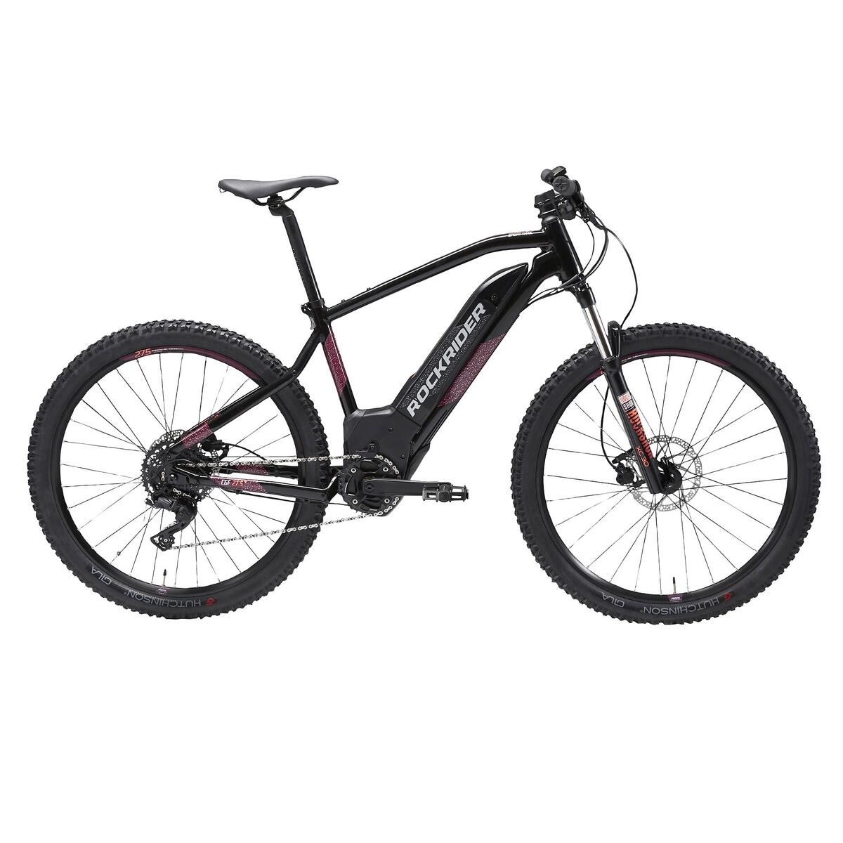Vélo VTT électrique semi-rigide 27,5" E-ST520 Noir Violet