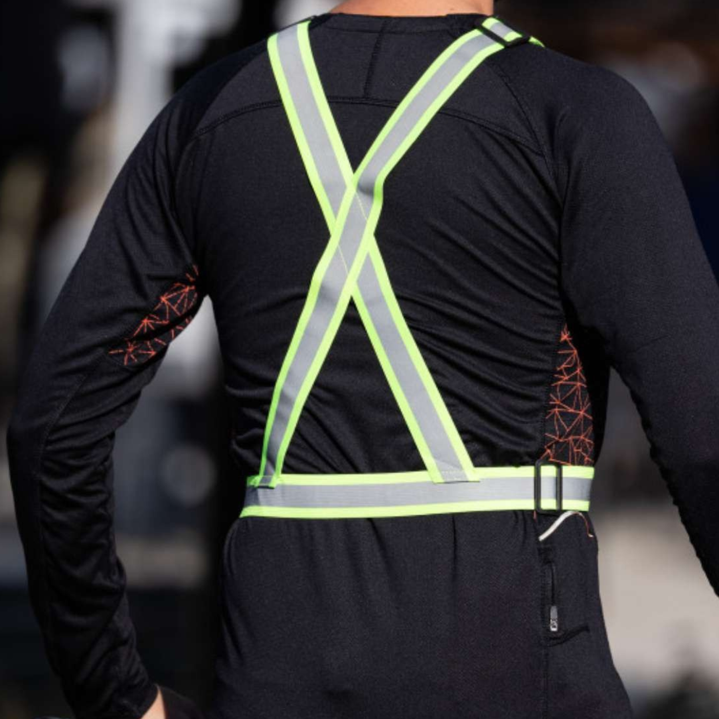 Harnais réfléchissant fluo haute visibilité