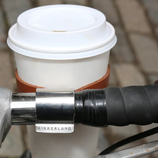 Porte-gobelet pour vélo en cuir