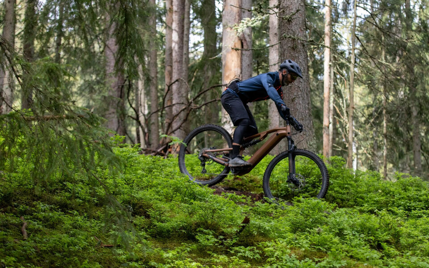 Vélo VTT électrique tout suspendu 29" - E-EXPL 700 S Cuivre