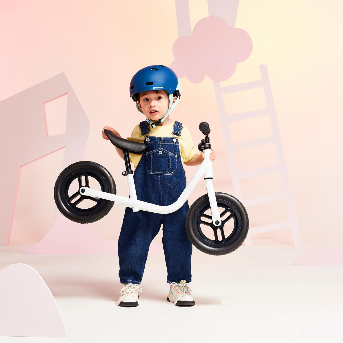 Draisienne Enfant 10" RUNRIDE 100 BLANC/NOIR