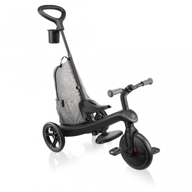 Tricycle évolutif EXPLORER 4 en 1 Noir-Gris