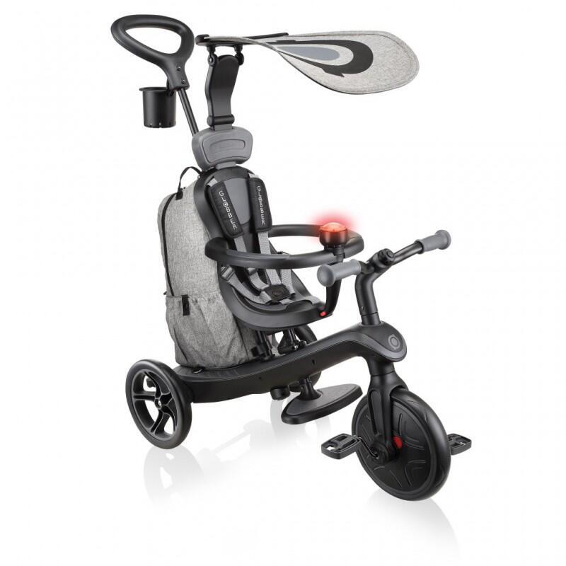 Tricycle évolutif EXPLORER 4 en 1 Noir-Gris