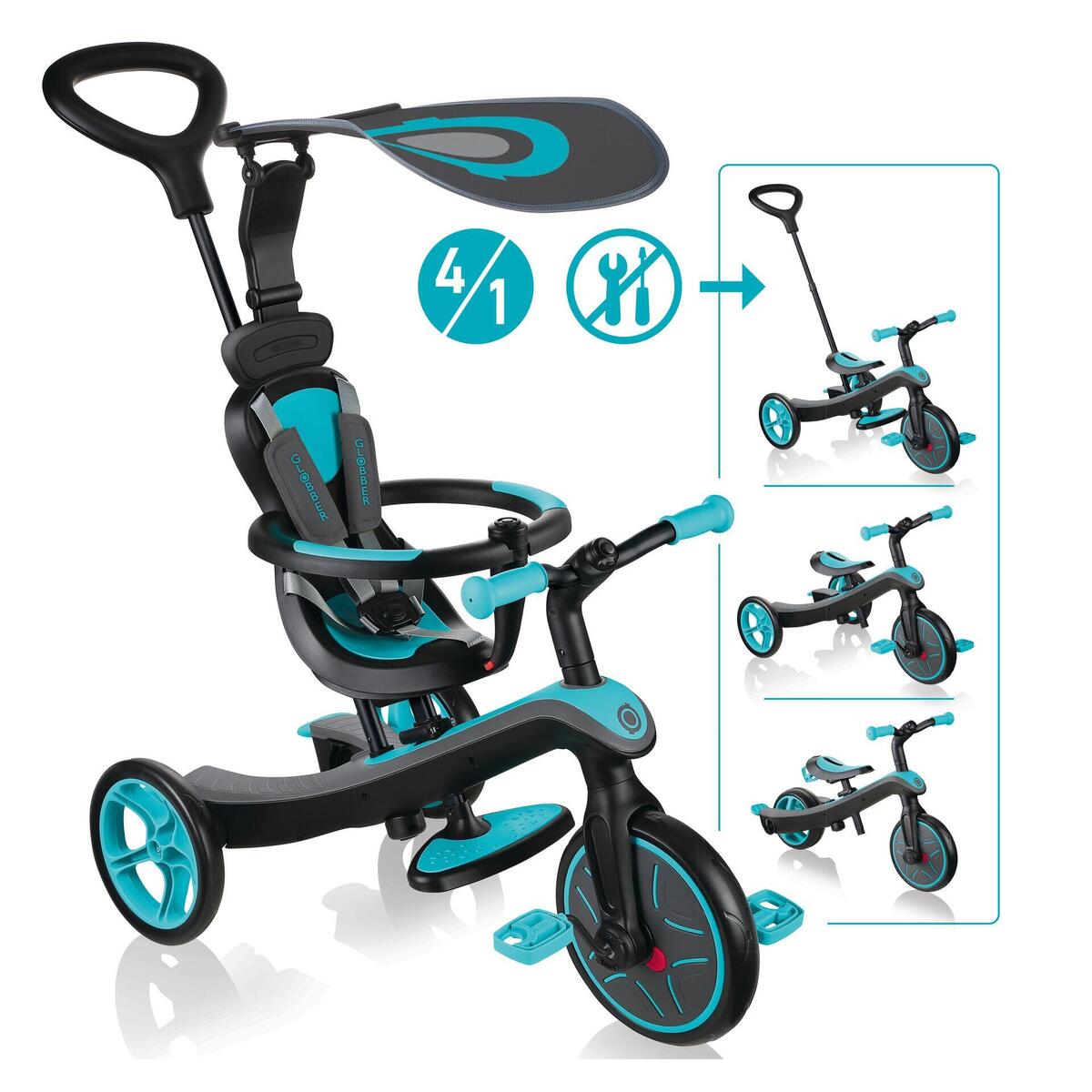 Tricycle évolutif pour bébé EXPLORER 4 en 1