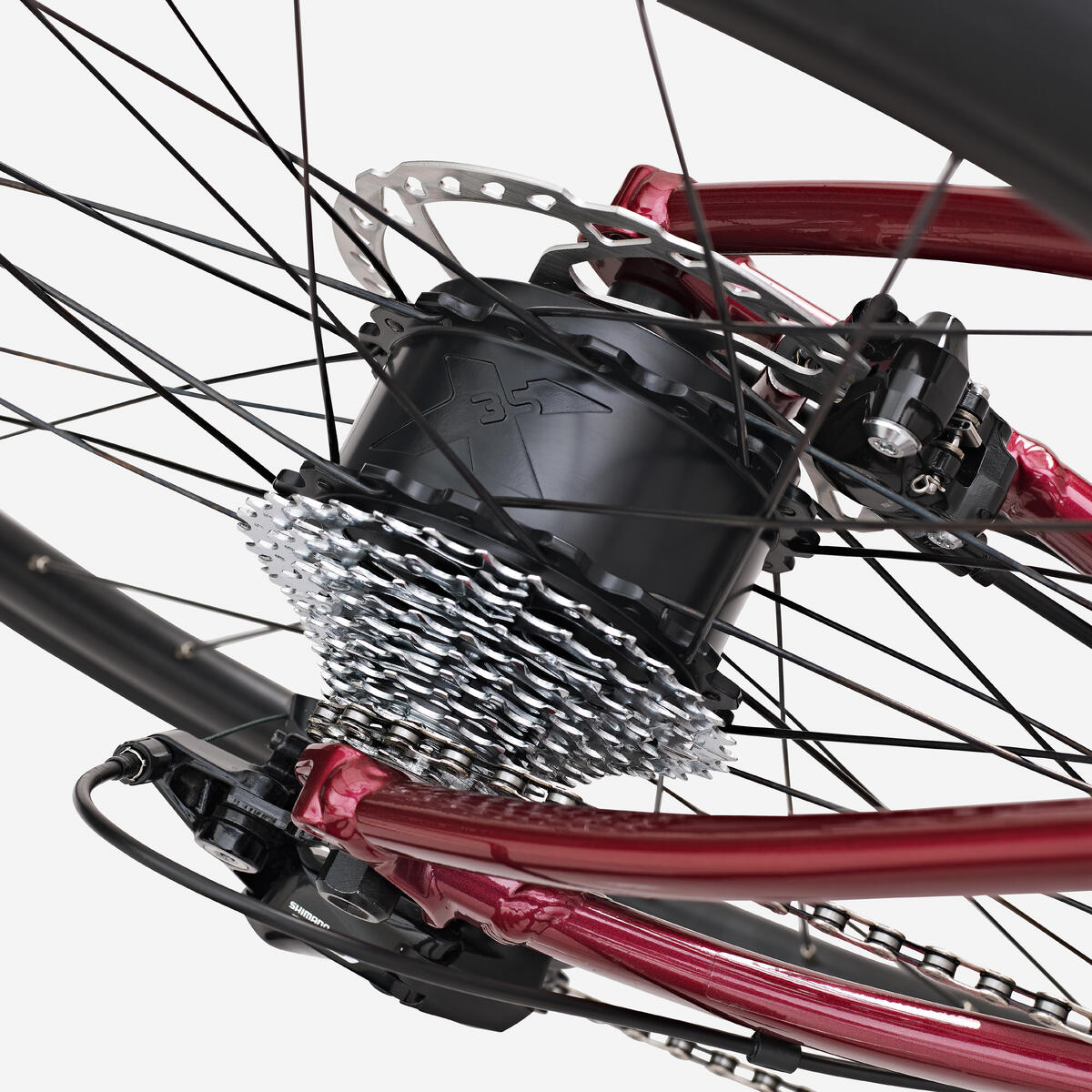 Vélo de route à assistance électrique E-EDR AF Shimano 105 2x11S rouge