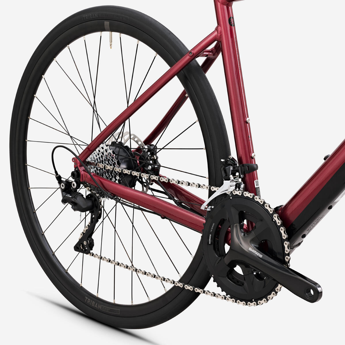 Vélo de route à assistance électrique E-EDR AF Shimano 105 2x11S rouge