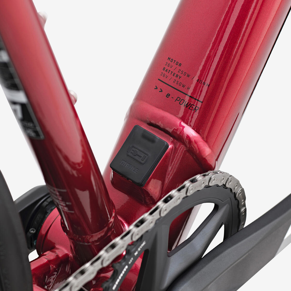 Vélo de route à assistance électrique - E-EDR AF SRAM APEX AXS 1x12 rouge