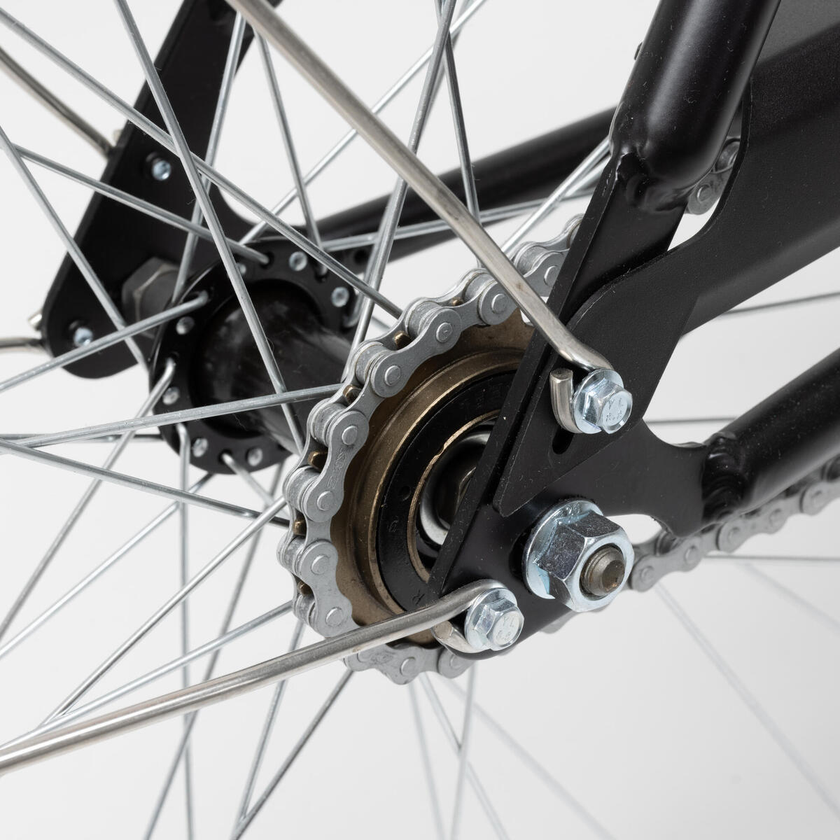 Vélo de Ville ELOPS 100 CADRE BAS NOIR