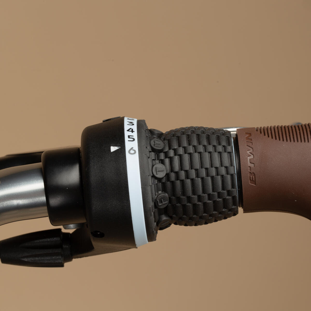 Vélo de ville ELOPS 520 CADRE HAUT KAKI