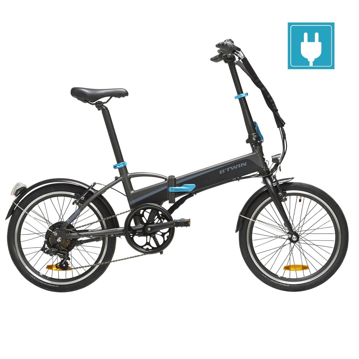Vélo Pliant a Assistance électrique TILT 500 GRIS NOIR