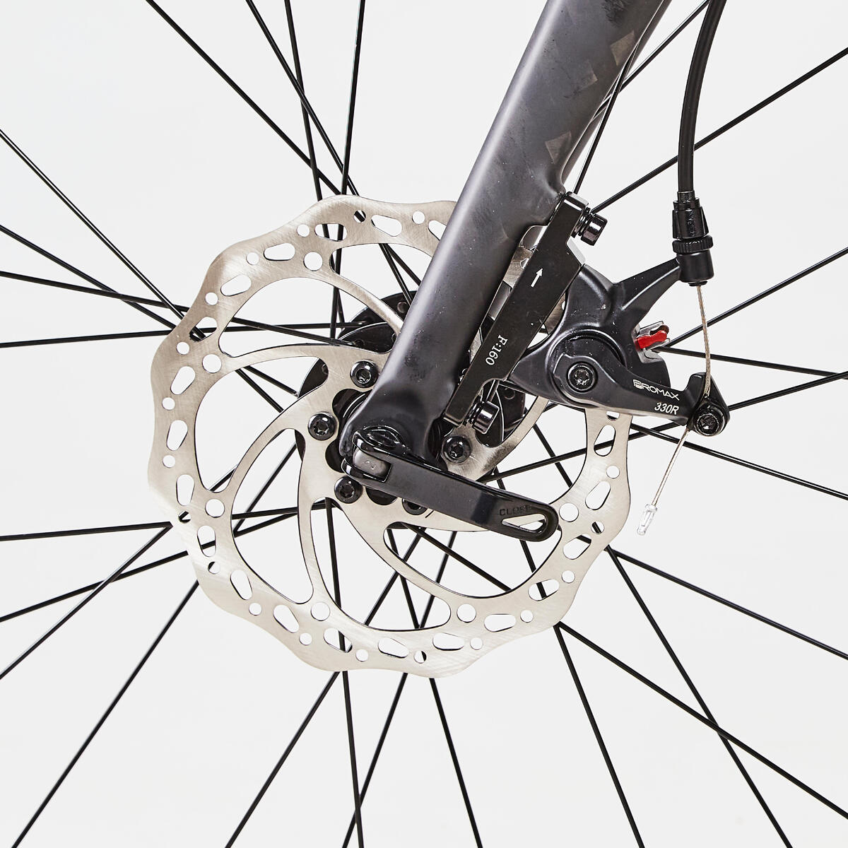 Vélo route CYCLOTOURISTE TRIBAN RC500 NOIR