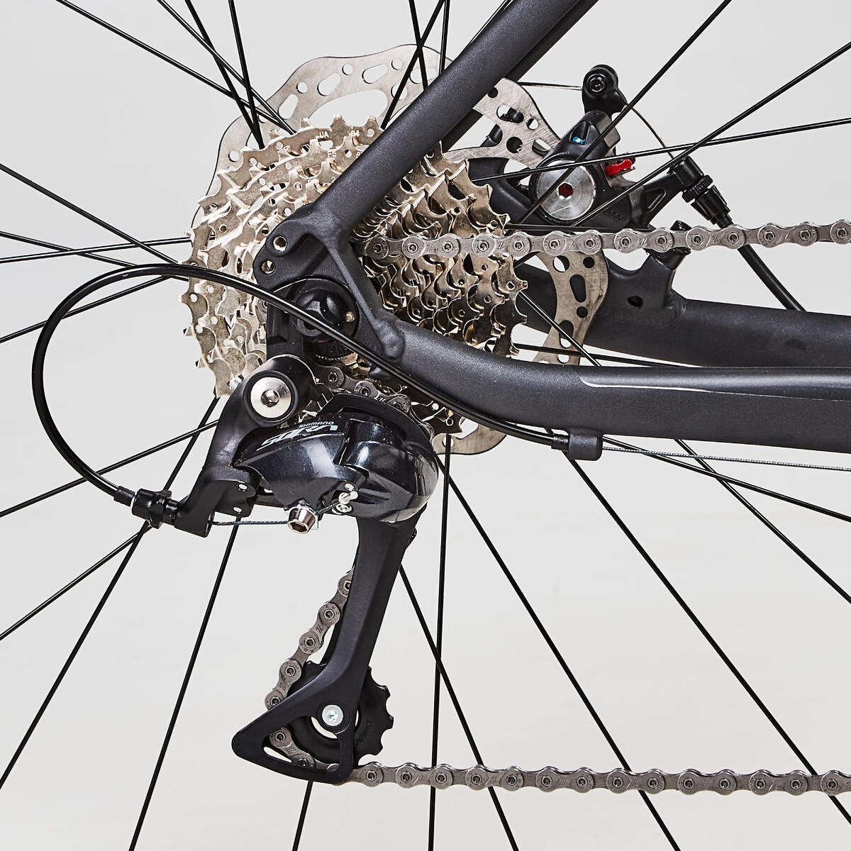 Vélo route CYCLOTOURISTE TRIBAN RC500 NOIR