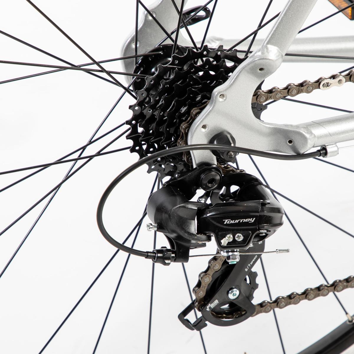 Vélo de route homme CYCLOTOURISME RC100 GRIS