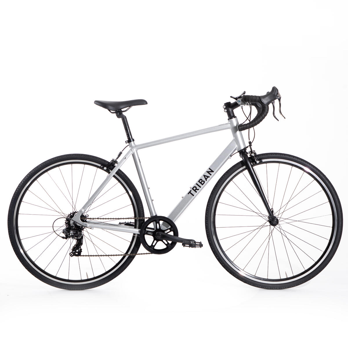 Vélo de route homme CYCLOTOURISME RC100 GRIS