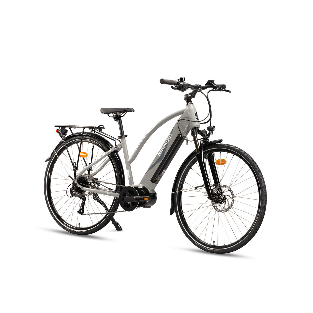 Vélo tout chemin électrique NEOMOUV RAIPON 2  Gris