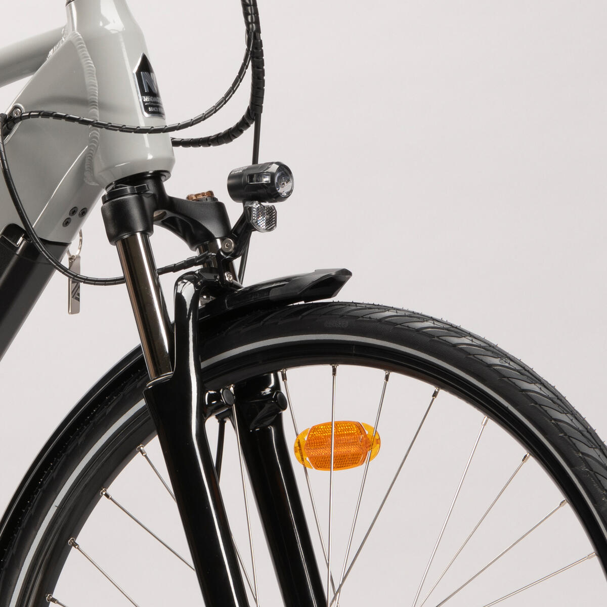 Vélo tout chemin électrique NEOMOUV RAIPON 2  Gris