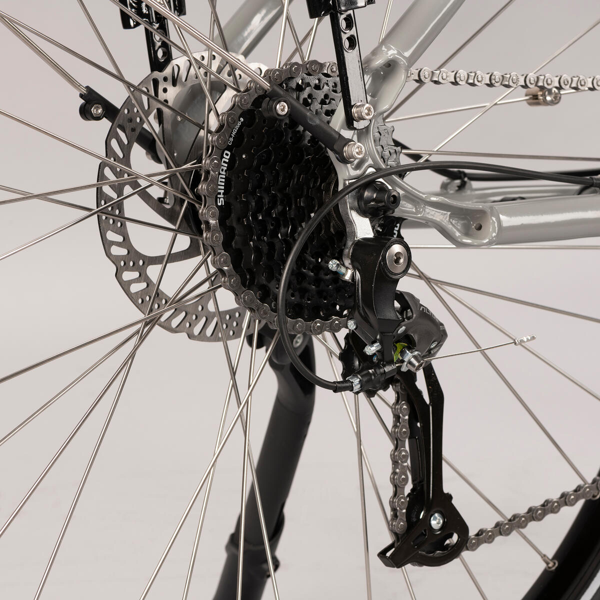 Vélo tout chemin électrique NEOMOUV RAIPON 2  Gris