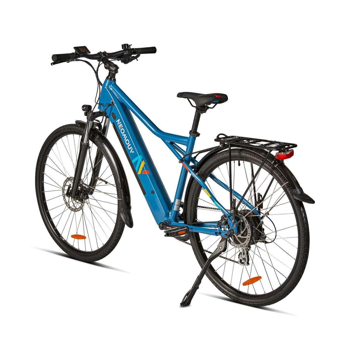 Vélo tout chemin électrique NEOMOUV RAIPON High Frame Bleu Métallisé