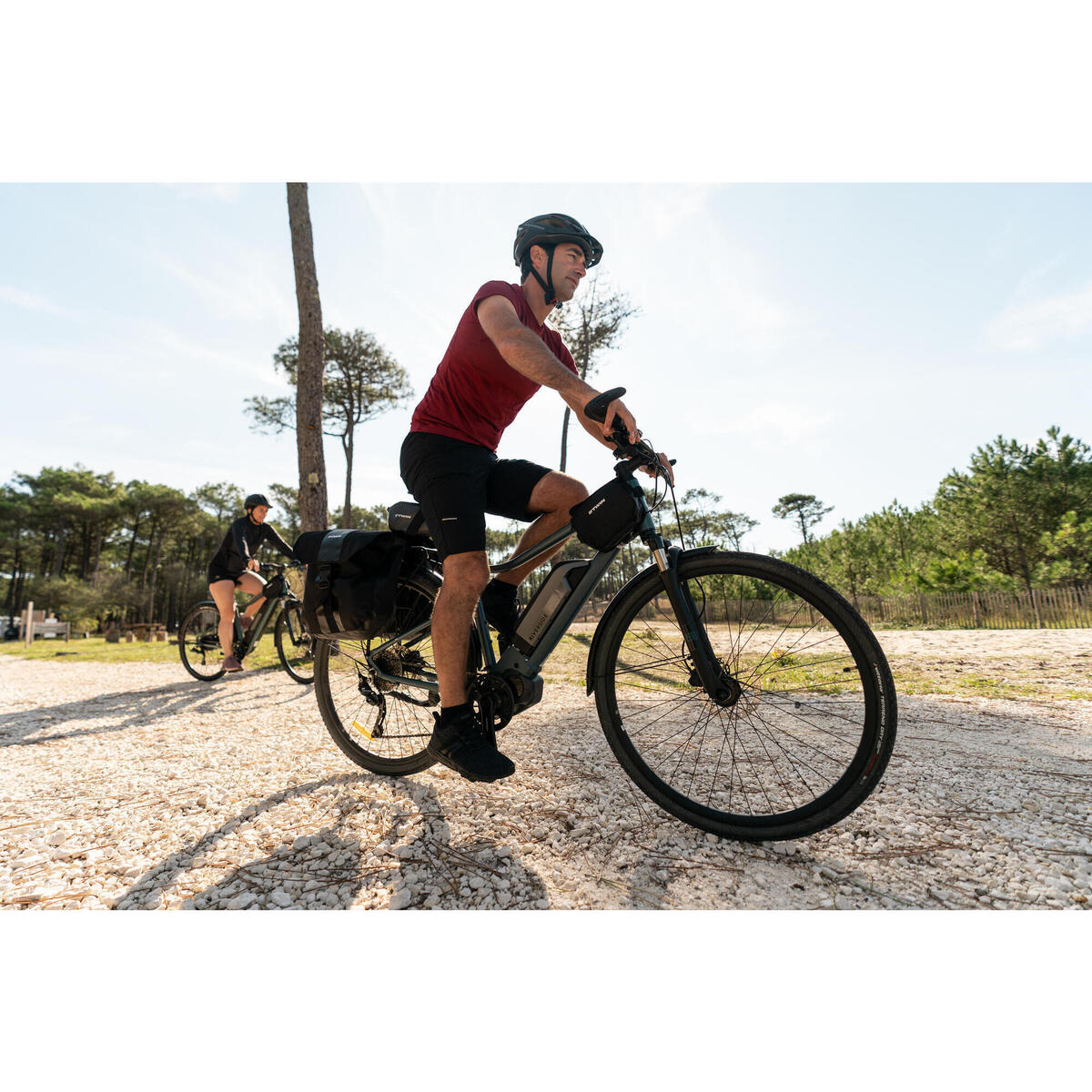 Vélo Tout Chemin électrique RIVERSIDE 540 E BLEU