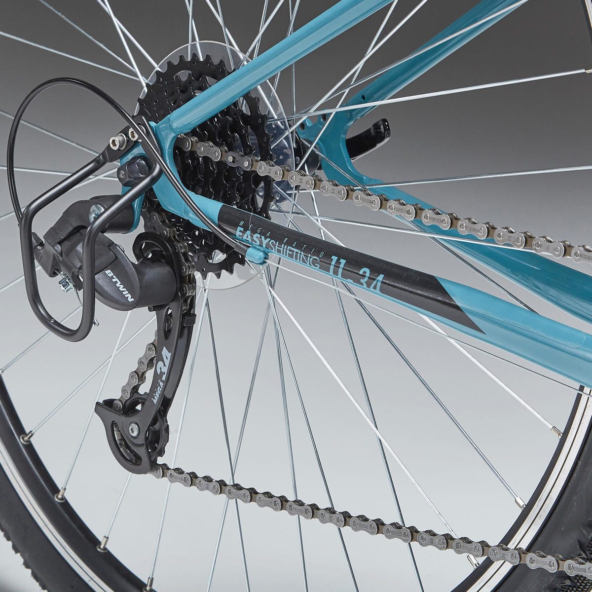 Vélo Tout Chemin RIVERSIDE 120 BLEU PETROL NOIR