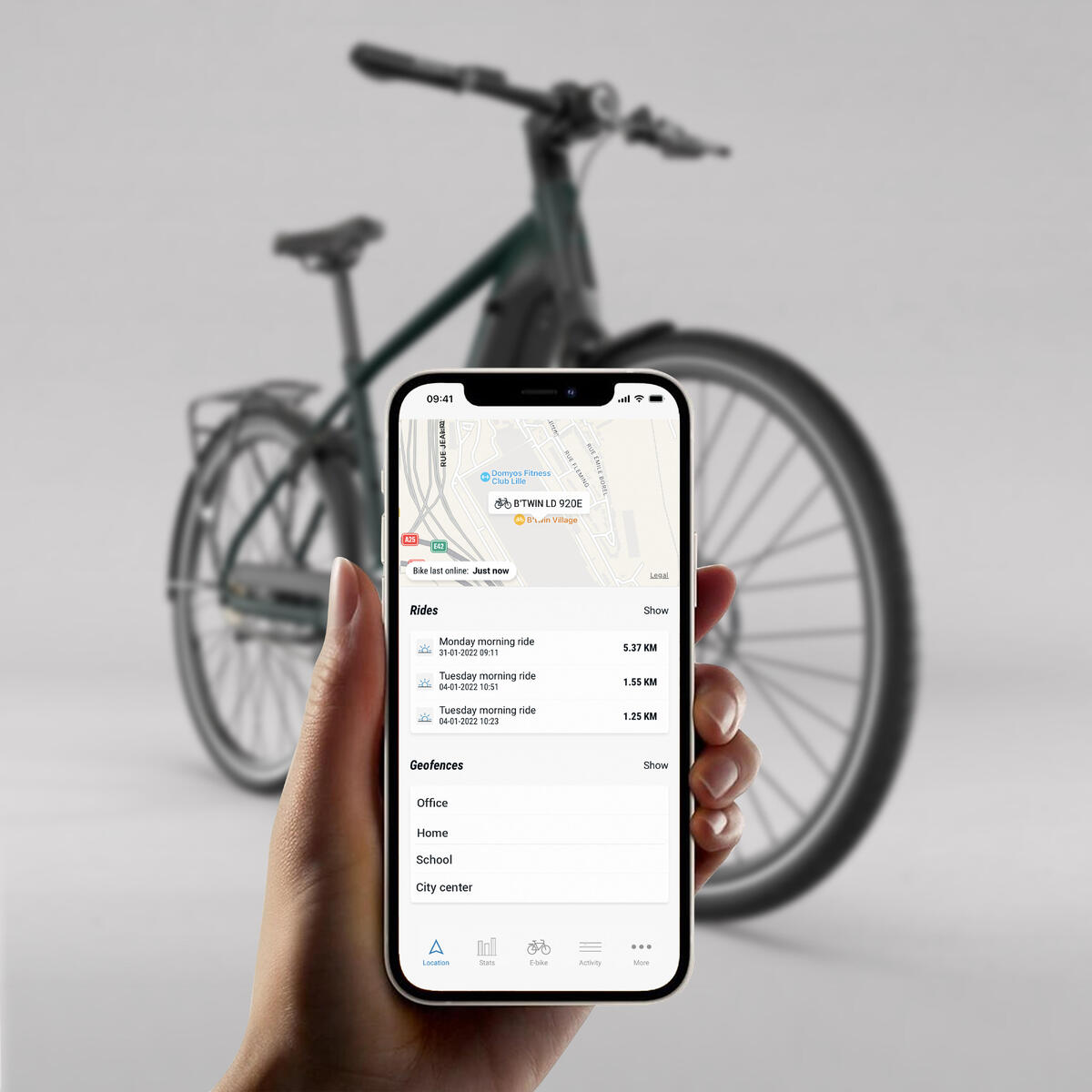 Vélo ville électrique à moteur automatique OWURU CADRE HAUT LD 920 E