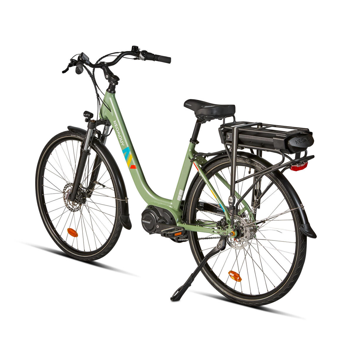 Vélo ville électrique NEOMOUV Allegria 2 Hydraulique N7 Vert