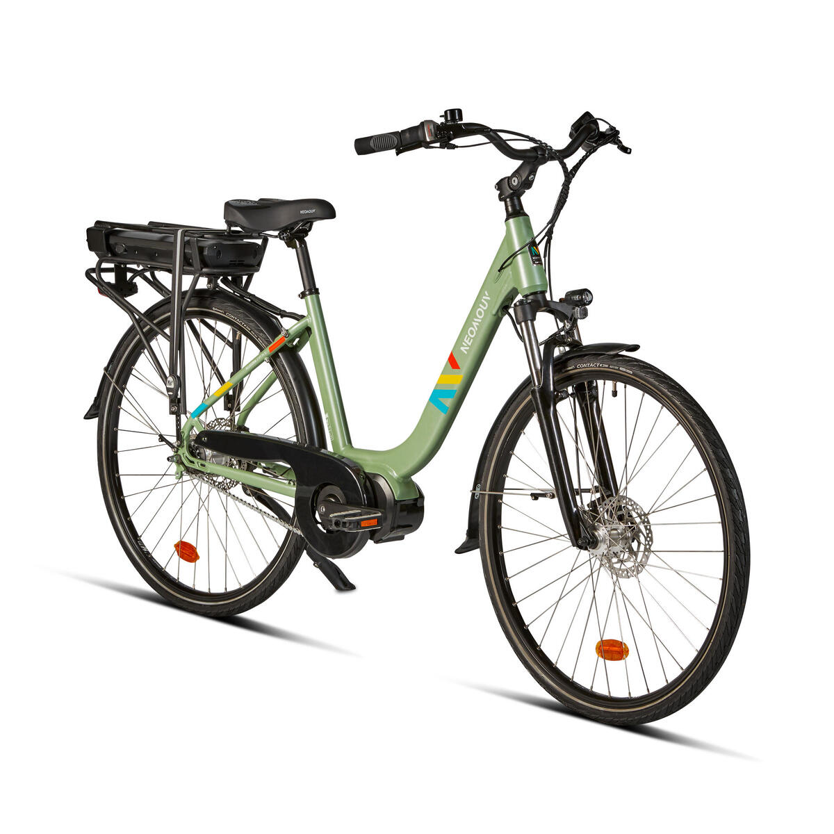 Vélo ville électrique NEOMOUV Allegria 2 Hydraulique N7 Vert