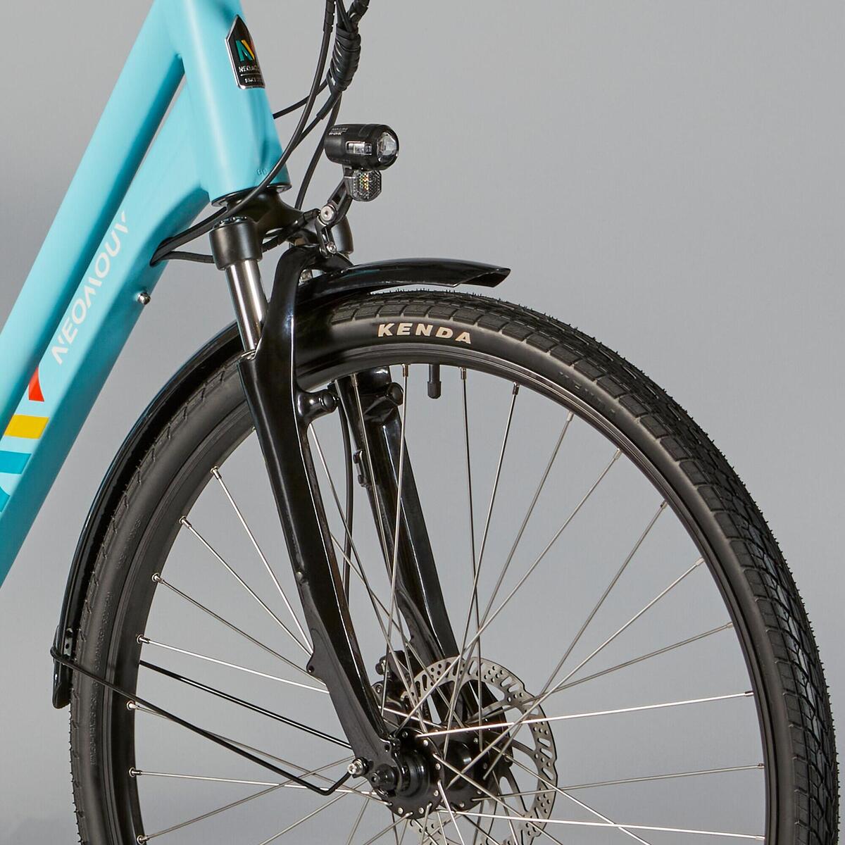 Vélo ville électrique NEOMOUV Sinapia Hydraulique Turquoise