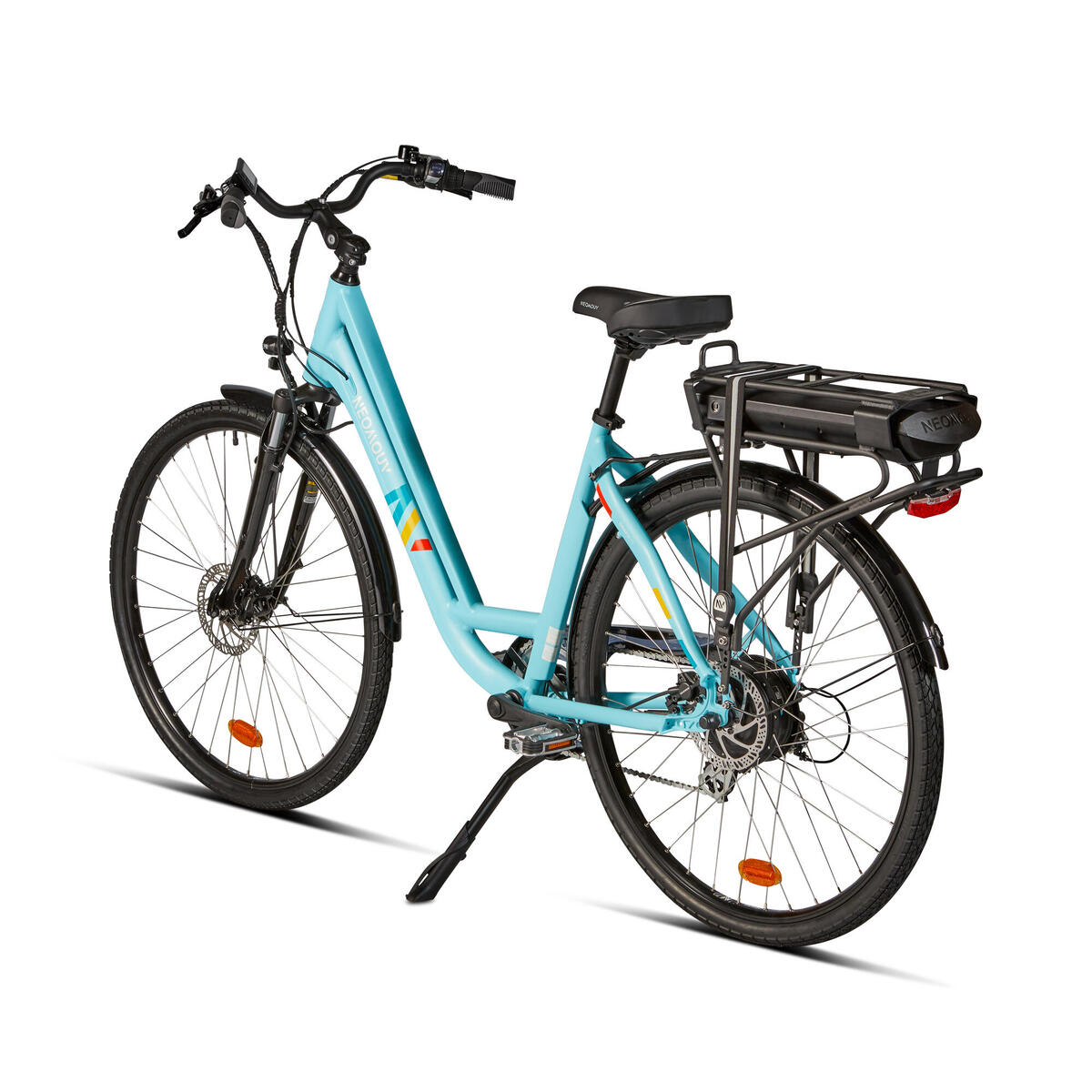 Vélo ville électrique NEOMOUV Sinapia Hydraulique Turquoise