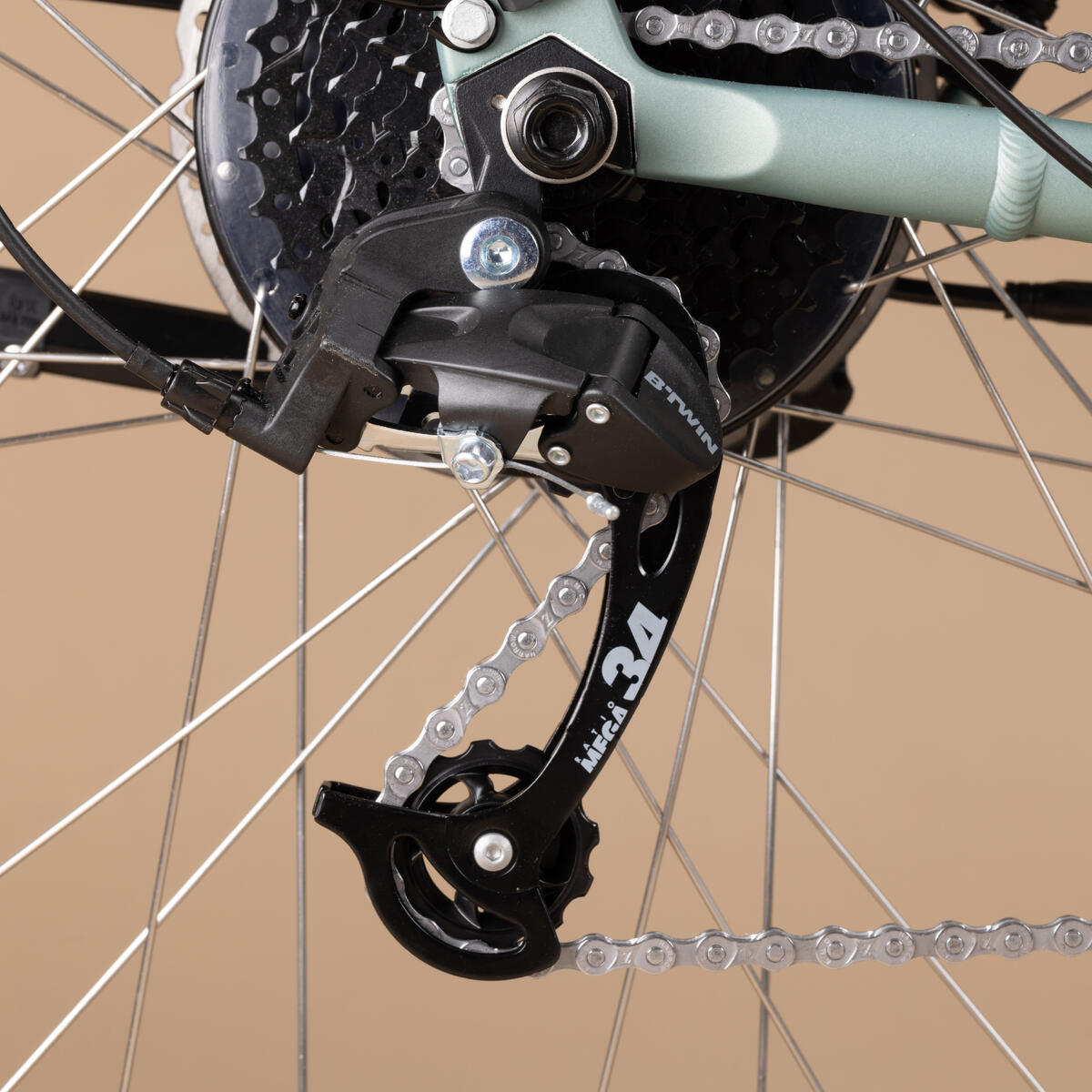 Vélo ville longue distance 500 ASSISTANCE ELECTRIQUE CADRE BAS