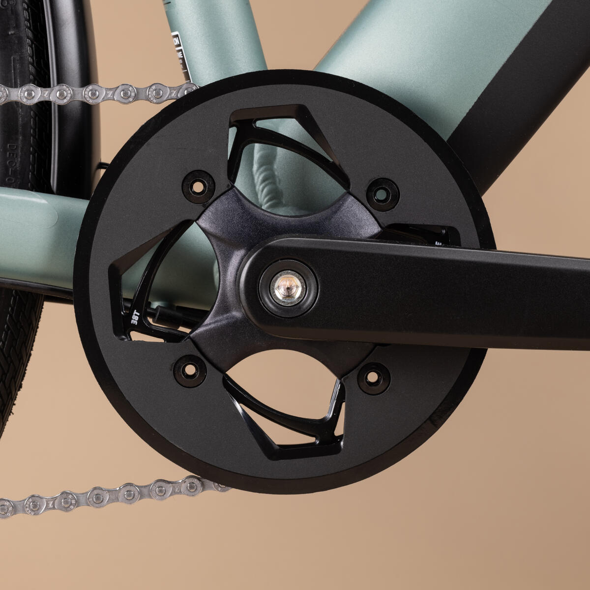 Vélo ville longue distance 500 ASSISTANCE ELECTRIQUE CADRE BAS