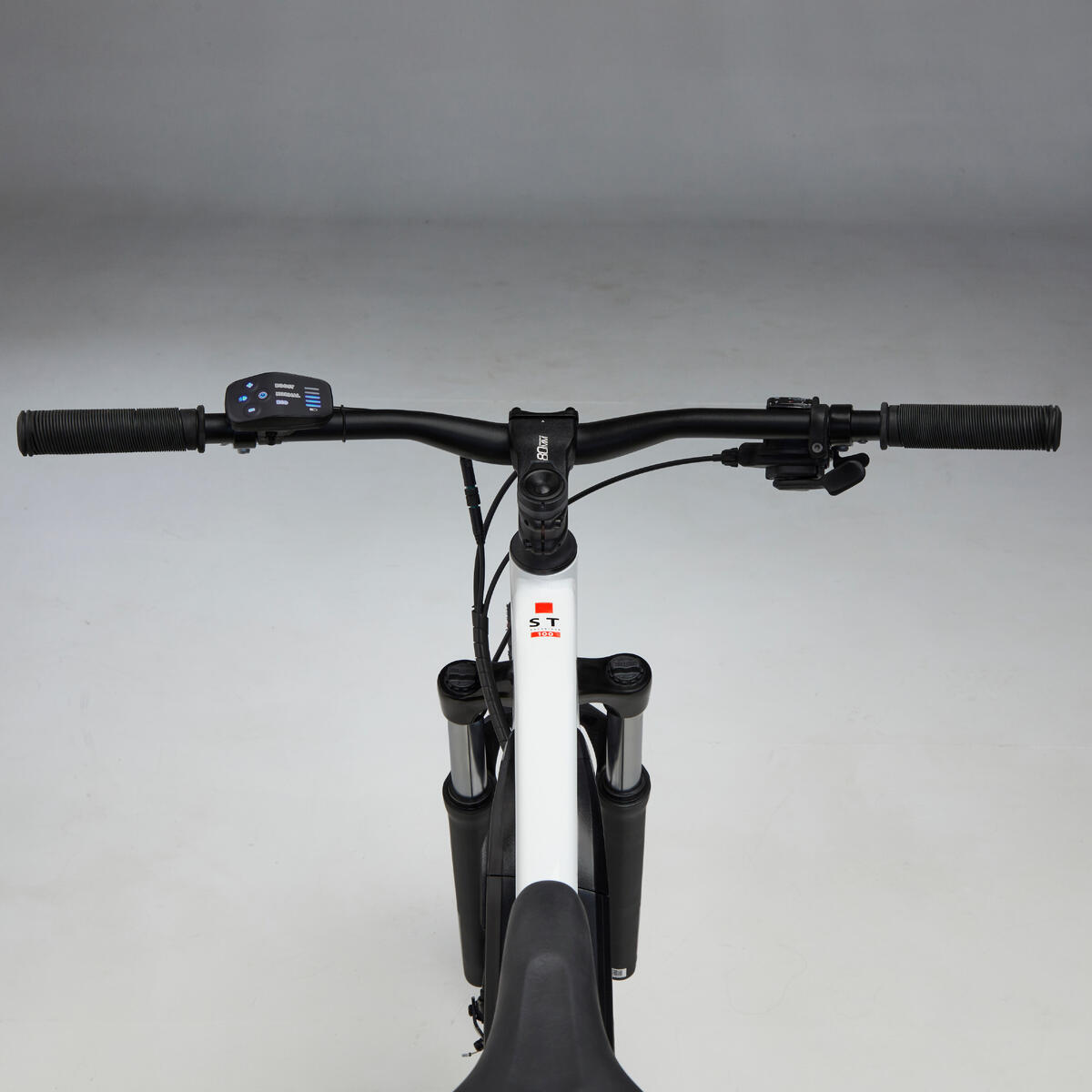 Vélo VTT électrique semi-rigide 27,5" E-ST 100 Blanc Rouge