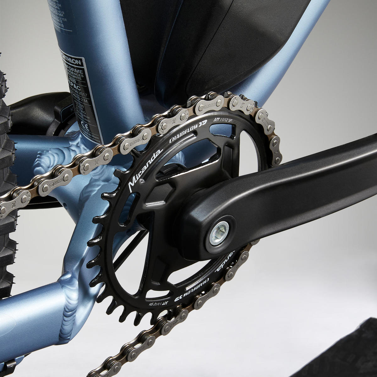 Vélo VTT électrique semi-rigide 27'5" E-ST 100 BLEU