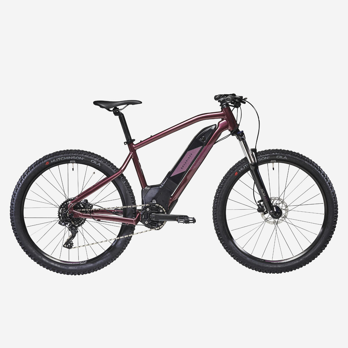vélo VTT électrique semi-rigide 27,5" femme E-ST 500 prune