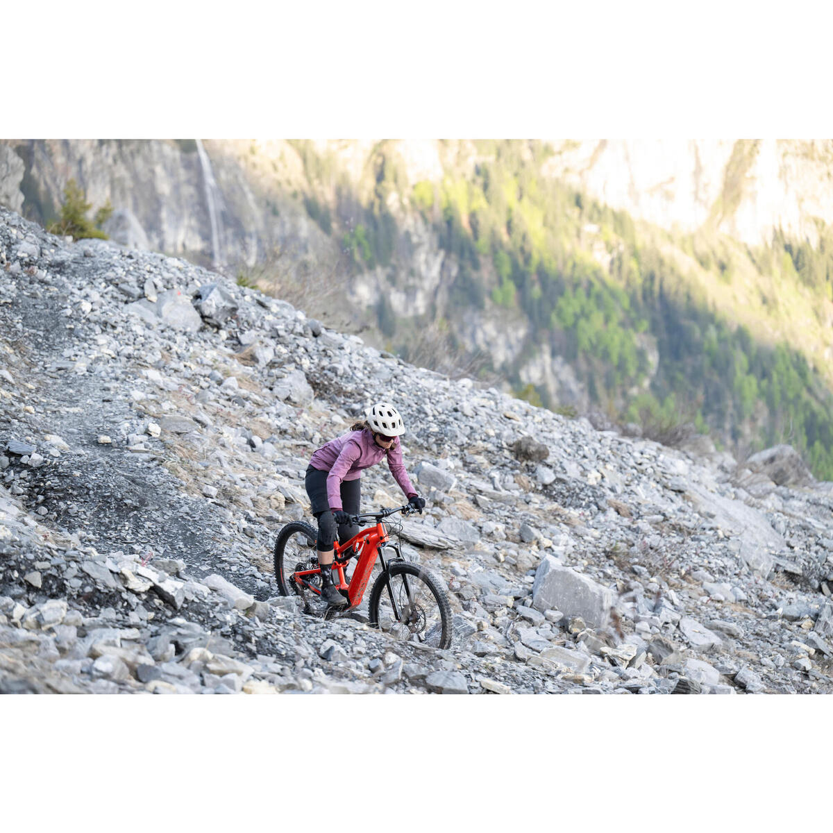 Vélo VTT électrique tout suspendu 29" E-EXPL 520 S Rouge vif