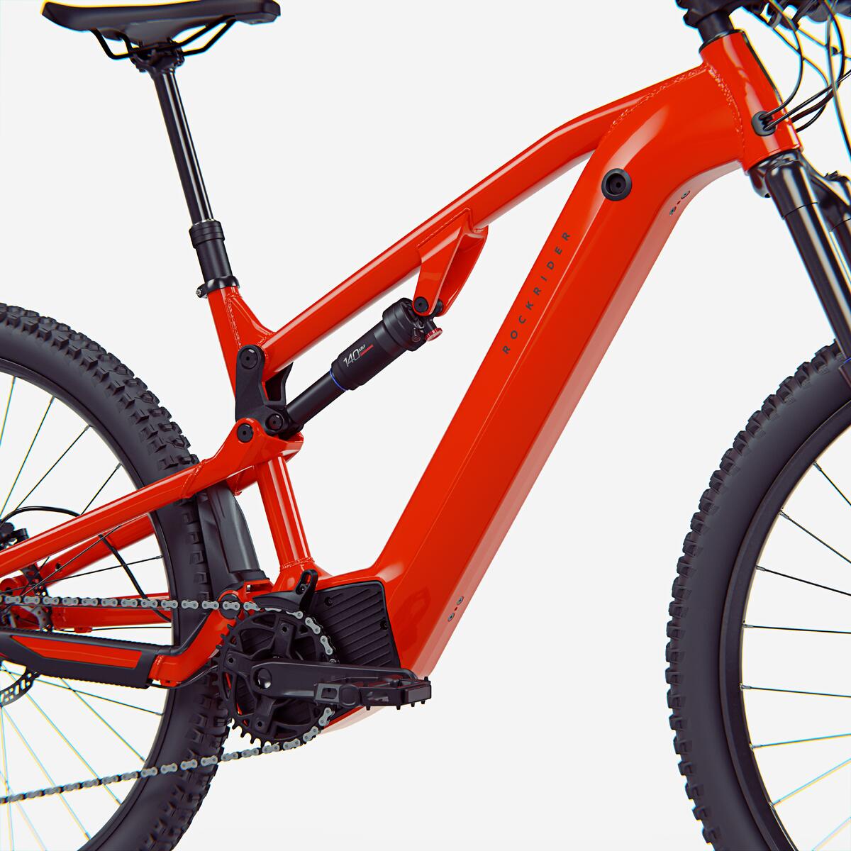 Vélo VTT électrique tout suspendu 29" E-EXPL 520 S Rouge vif