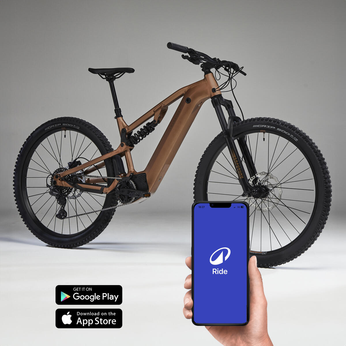 Vélo VTT électrique tout suspendu 29" - E-EXPL 700 S Cuivre