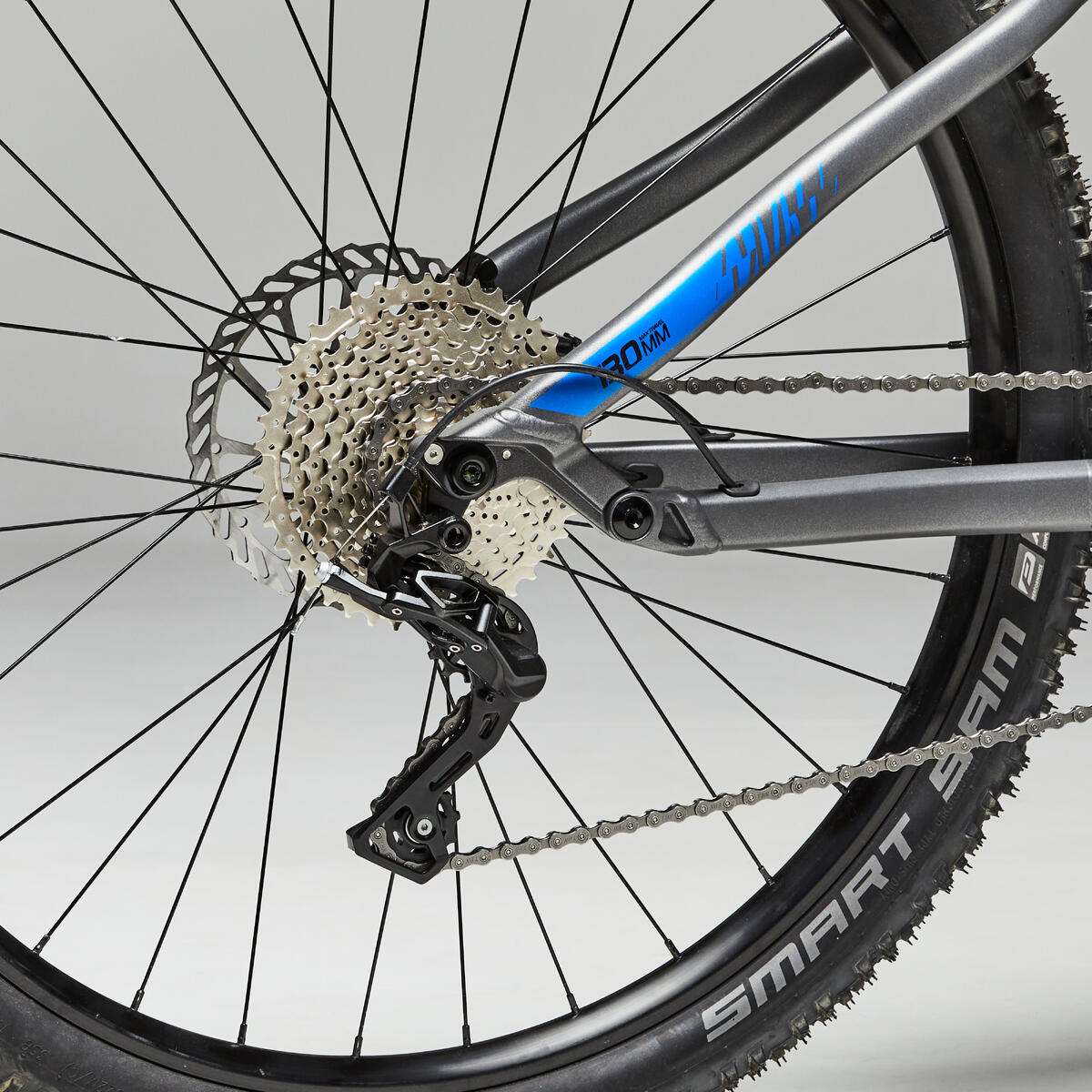 Vélo VTT ELECTRIQUE tout suspendu 29" STILUS E-TRAIL Gris