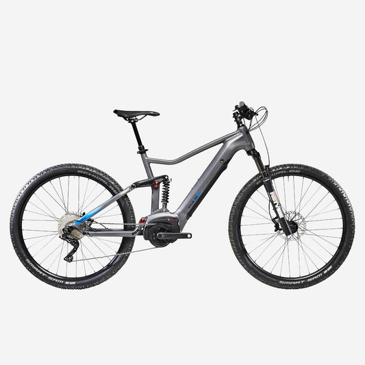 Vélo VTT ELECTRIQUE tout suspendu 29" STILUS E-TRAIL Gris