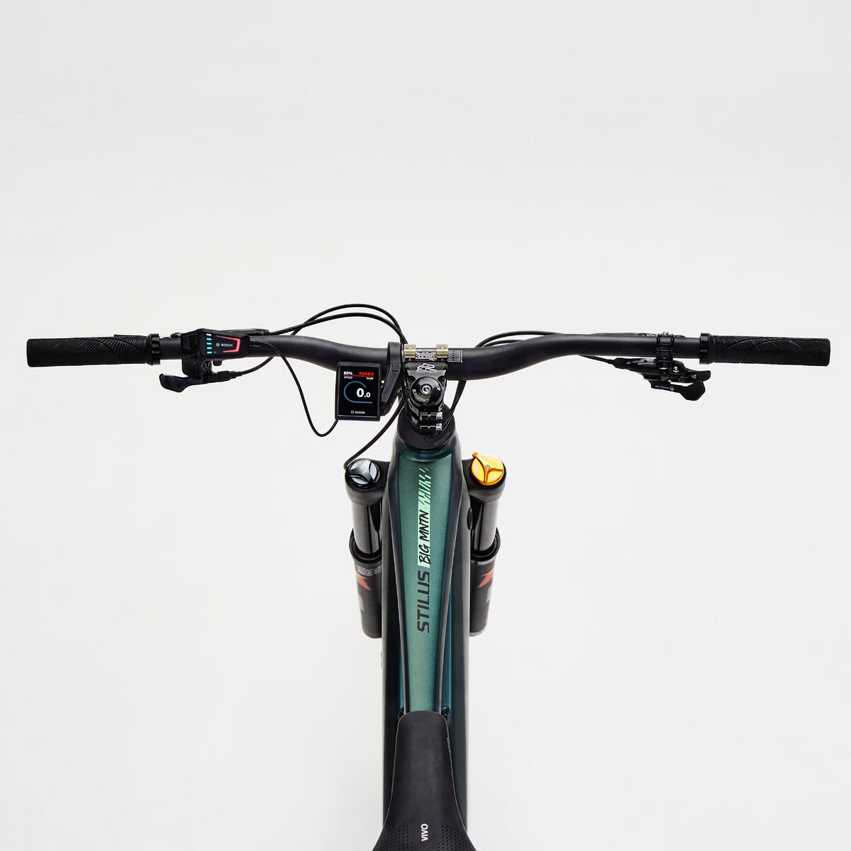 Vélo VTT électrique tout suspendu 29"/27,5" STILUS E-BIG MOUNTAIN vert