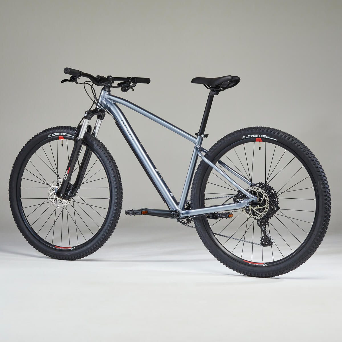 Vélo Vtt randonnée EXPLORE 520 GRIS ROUGE 29"