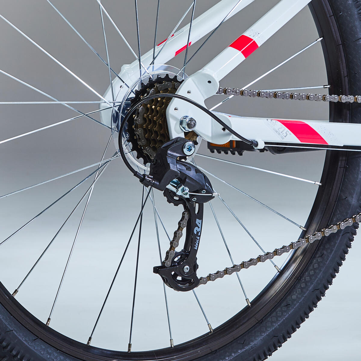 Vélo Vtt ST 100 Femme BLANC ROSE 27,5"