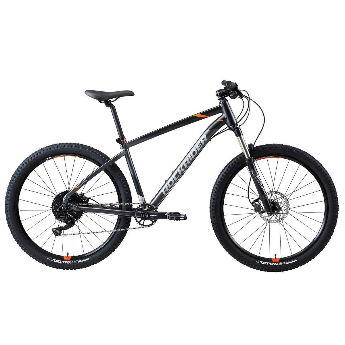 Vélo Vtt ST 900 GRIS ORANGE 27,5"