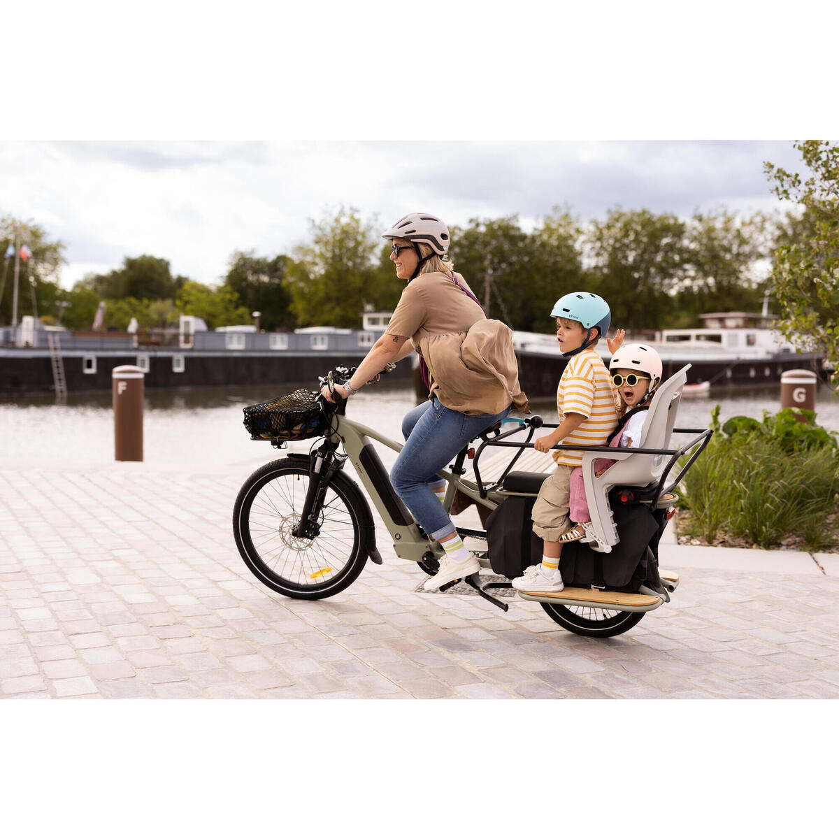 Vélocargo électrique LONGTAIL CHARGEMENT ARRIERE R500E