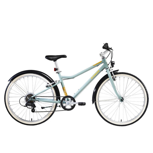 Vélo VTC Enfant RIVERSIDE 500 KAKI 24" 9-12 ans