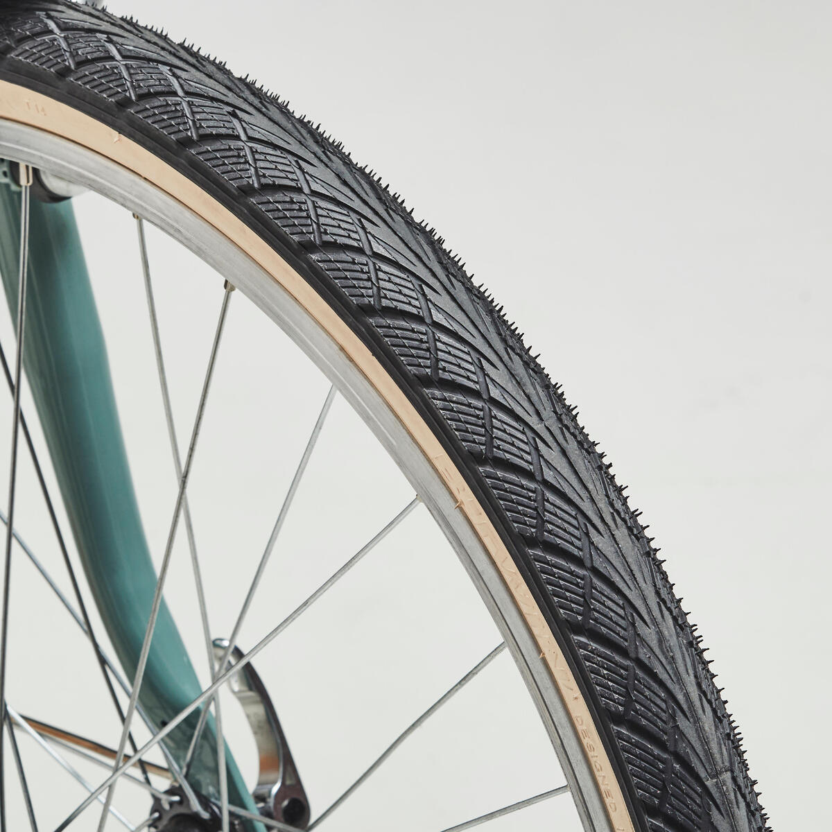 Vélo VTC Enfant RIVERSIDE 500 KAKI 24" 9-12 ans