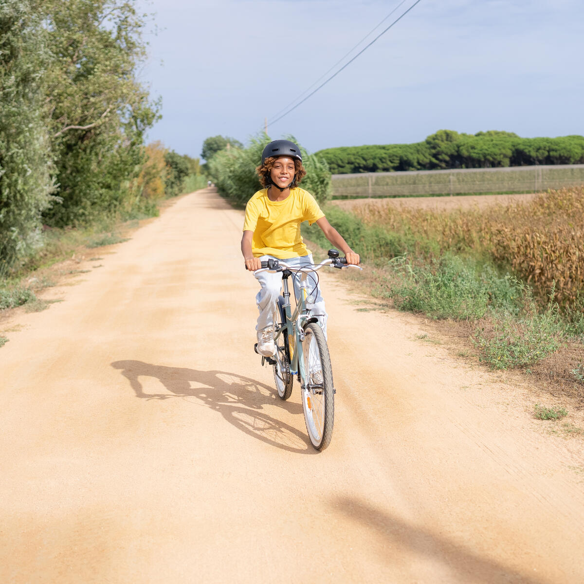 Vélo VTC Enfant RIVERSIDE 500 KAKI 24" 9-12 ans