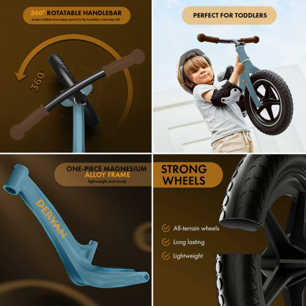 Balance Bike 12 Inch Garçons et Filles